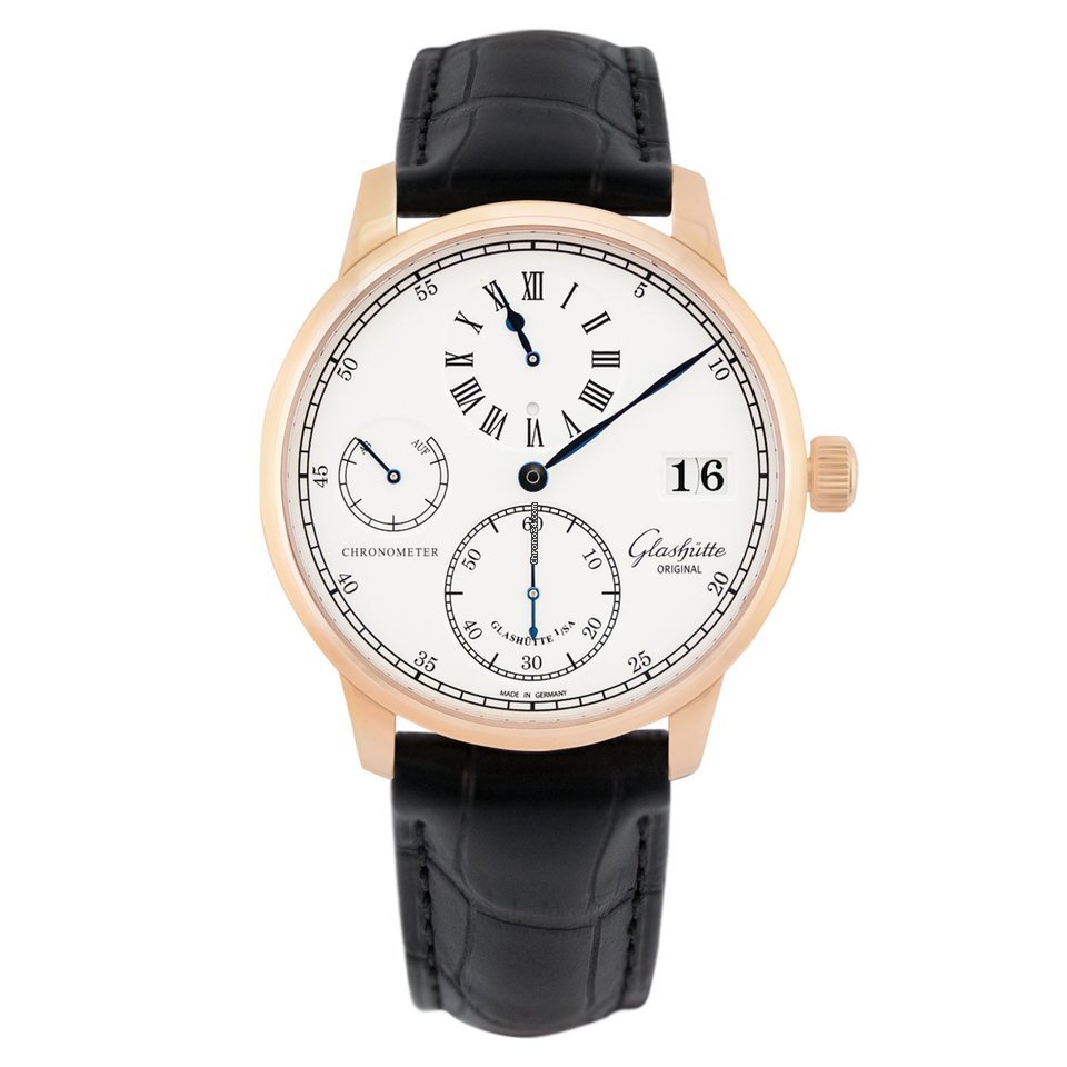 Glashtte Original Senator Chronometer Regulator Mens watch Unisex Manual winding Red gold 1-58-04-04-05-04 or 58-04-04-05-04