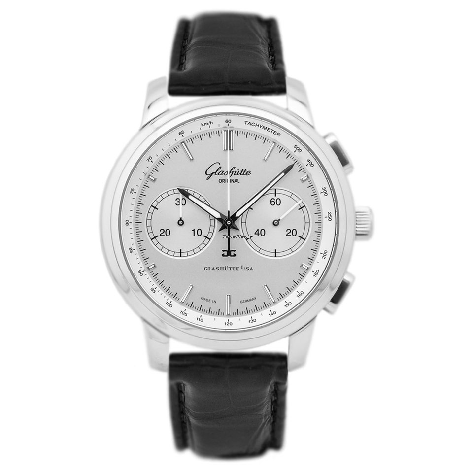 Glashtte Original Senator Chronograph XL Mens watch Unisex Automatic Steel 1-39-34-21-42-04 or 39-34-21-42-04