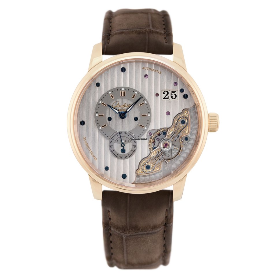 Glashtte Original PanoMaticInverse Mens watch Unisex Automatic Red gold 1-91-02-01-05-30 or 91-02-01-05-30