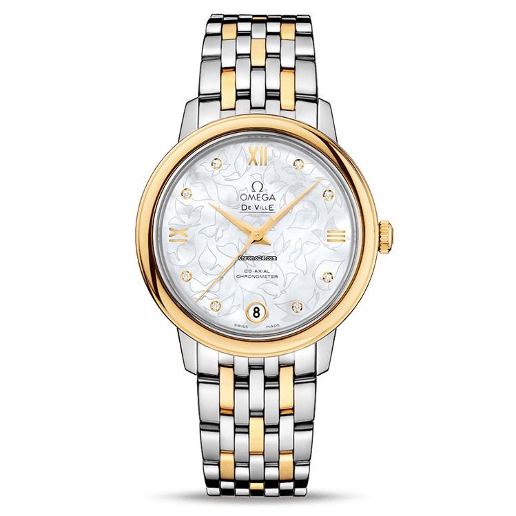 Omega De Ville Prestige Womens watch Automatic Gold Steel 424.20.33.20.55.002