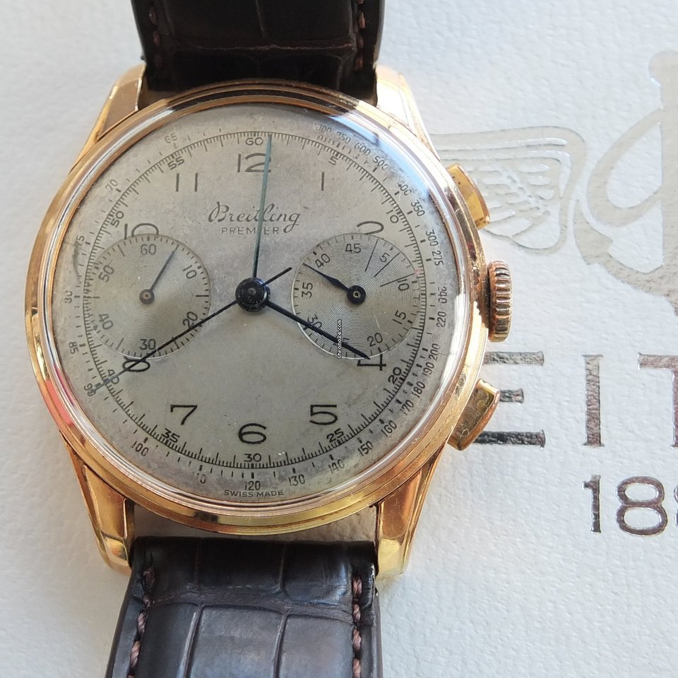 Breitling Mens watch Unisex Manual winding Rose gold 782