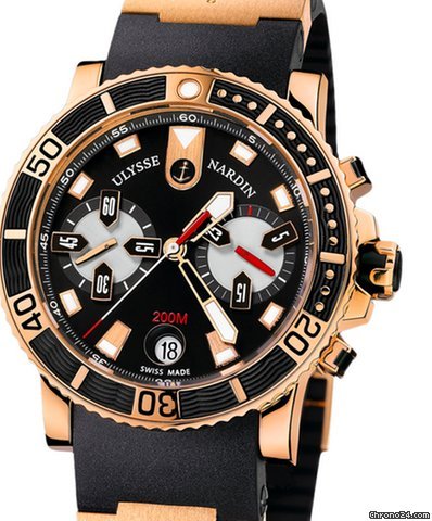 Ulysse Nardin Maxi Marine Diver Mens watch Unisex Automatic Rose gold 8006-102-3A 92
