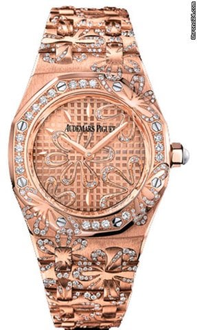 Audemars Piguet Royal Oak Lady Womens watch Quartz Rose gold 67617OR.ZZ.1235OR.01