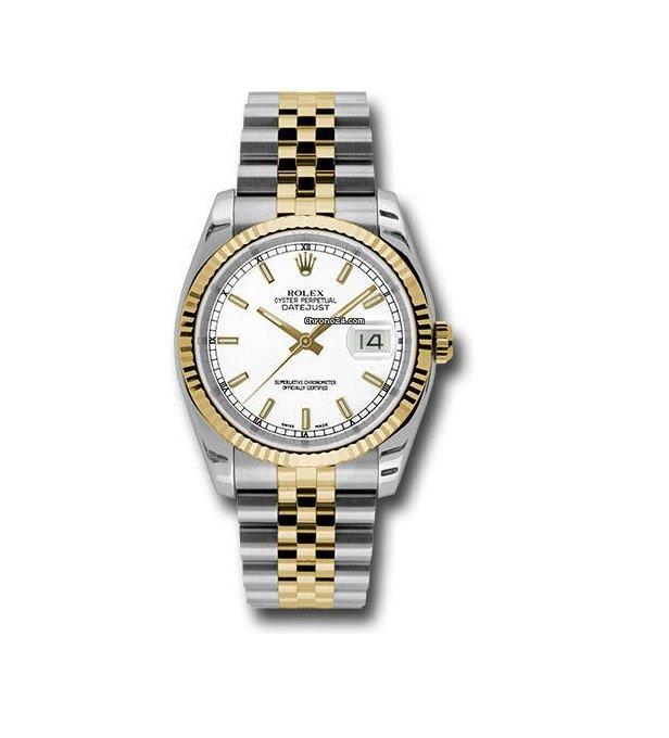 Rolex Datejust 36 Gold Steel Automatic 116233 ssj