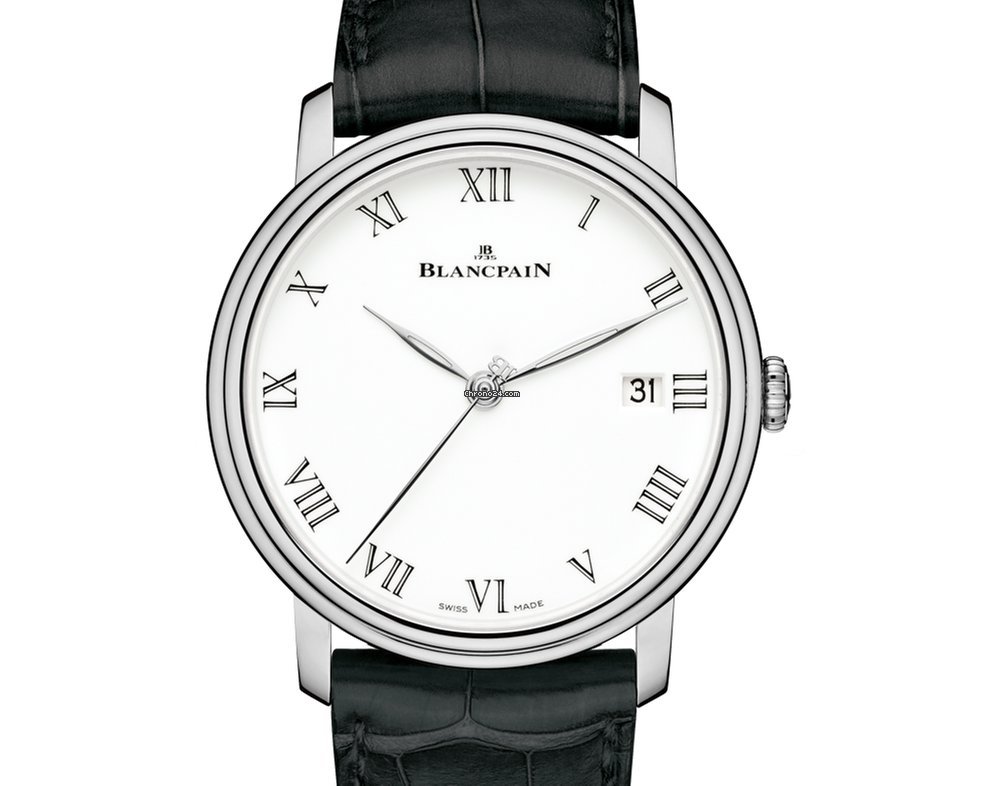 Blancpain Villeret Mens watch Unisex Automatic White gold 6630-1531-55B