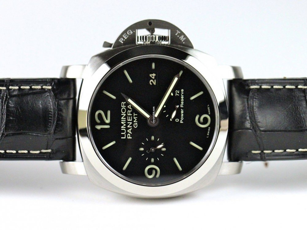 Panerai Luminor 1950 3 Days GMT Power Reserve Automatic Mens watch Unisex Automatic Steel PAM00321