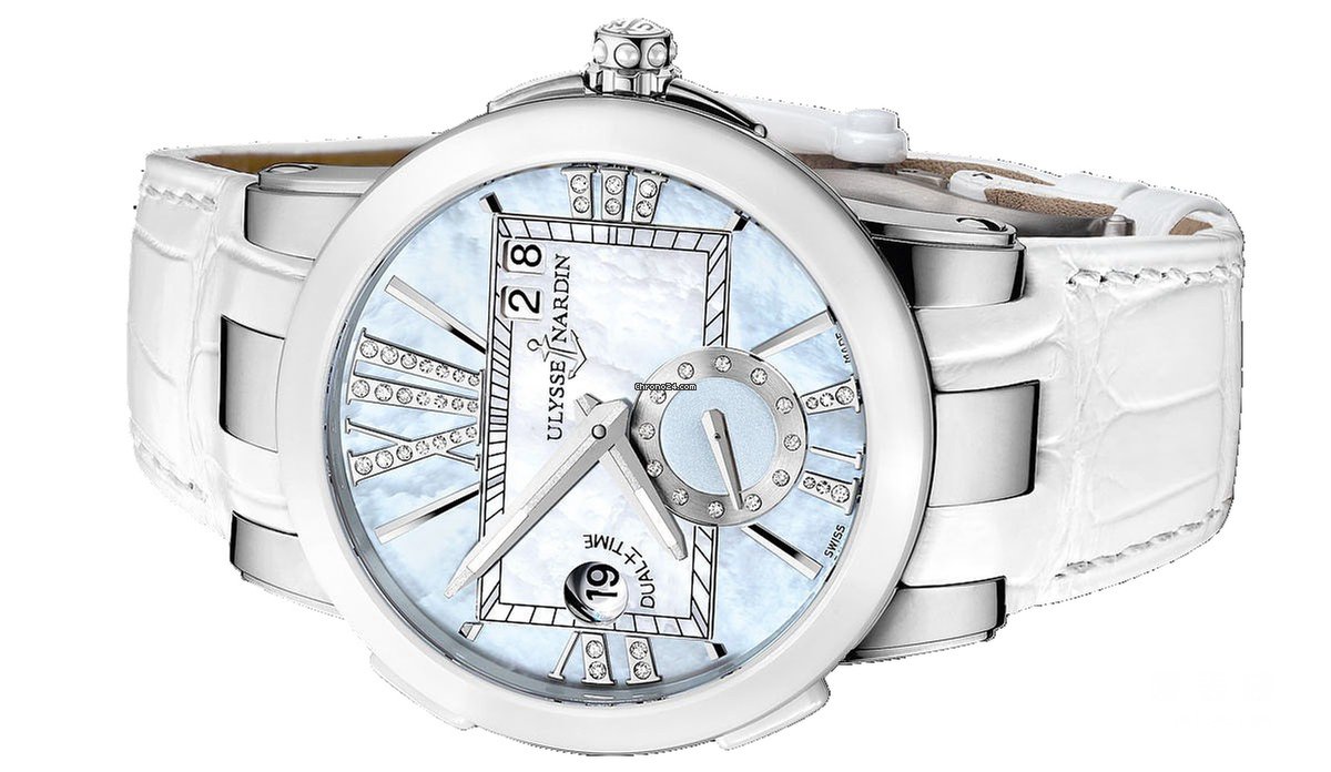 Ulysse Nardin Executive Dual Time Lady Womens watch Automatic Steel 243-10 393