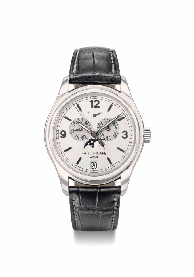 Patek Philippe Annual Calendar Mens watch Unisex Automatic White gold 5250G