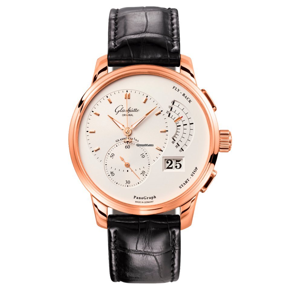 Glashtte Original PanoGraph Mens watch Unisex Manual winding Rose gold 1-61-03-25-15-50 or 61-03-25-15-50