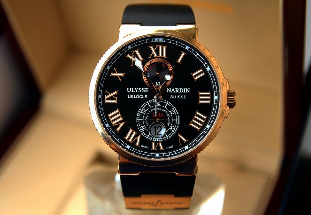 Ulysse Nardin Marine Chronometer Manufacture Mens watch Unisex Automatic Rose gold 1186-126-3 62