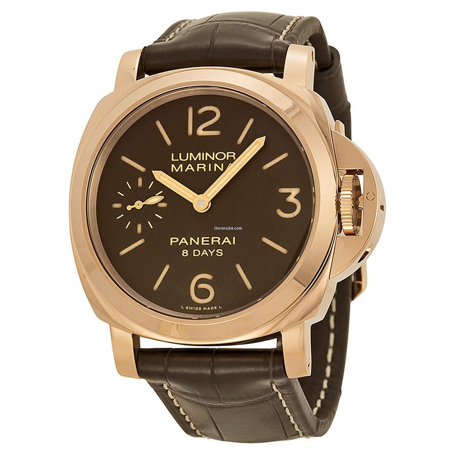 Panerai Luminor Marina 8 Days Mens watch Unisex Manual winding Rose gold PAM00511