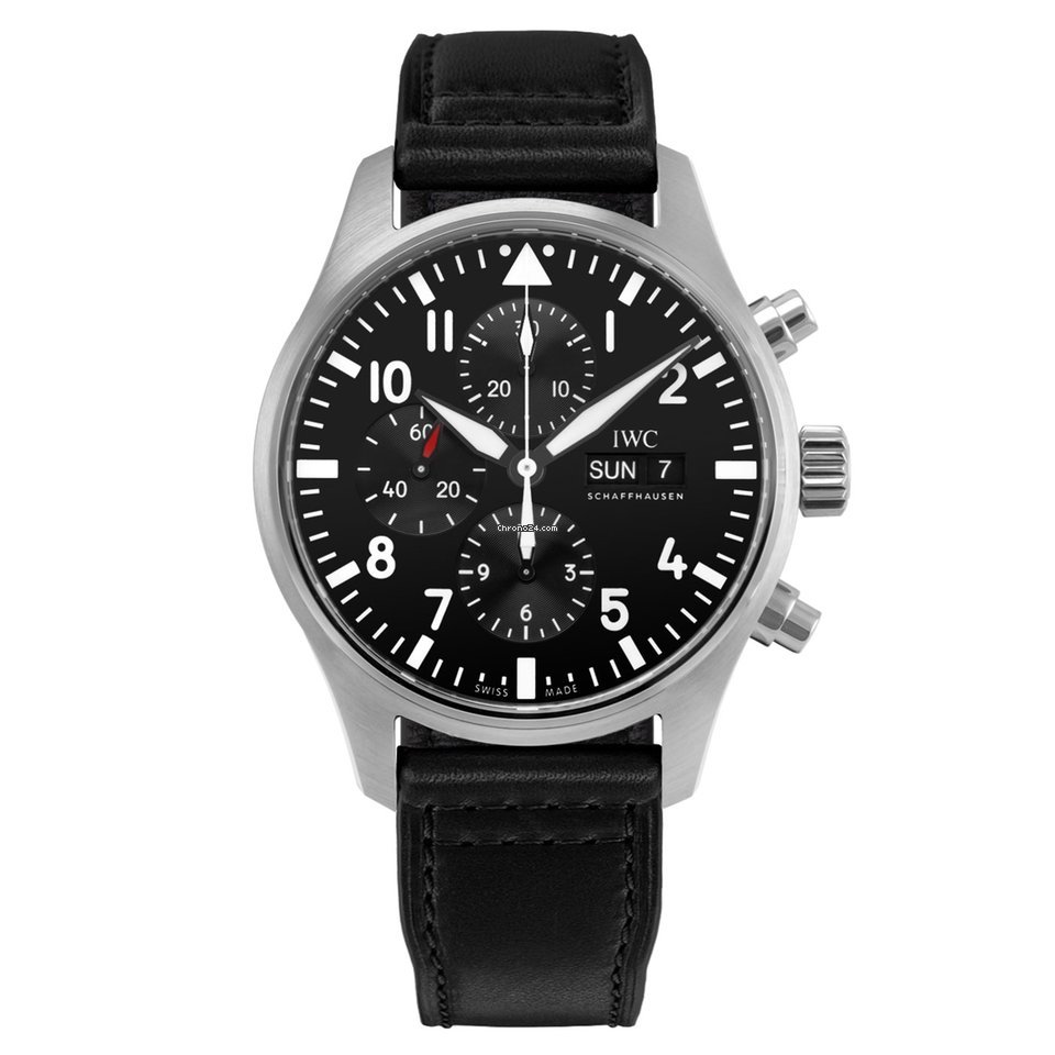 IWC Pilot Chronograph Mens watch Unisex Manual winding Steel IW377709