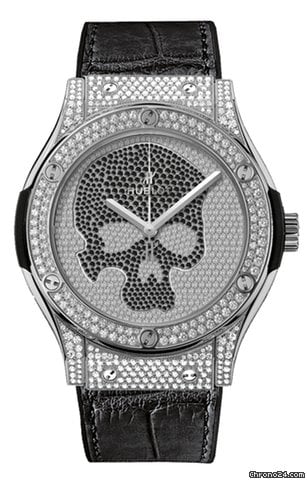Hublot Classic Fusion 45, 42, 38, 33 mm Mens watch Unisex Automatic Titanium 511.NX.9000.LR.1704.SKULL
