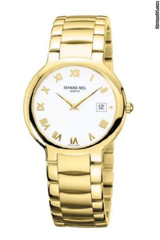 Raymond Weil Mens watch Unisex Quartz Gold Steel 5592-P-00308
