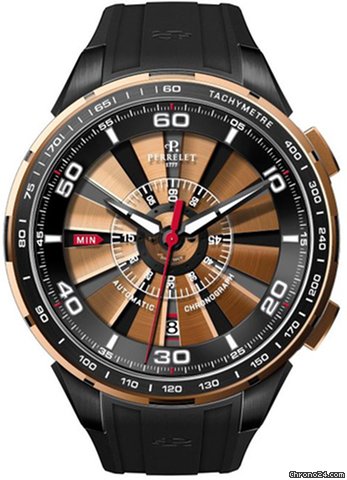 Perrelet Turbine Chrono Mens watch Unisex Automatic Steel A3036.2