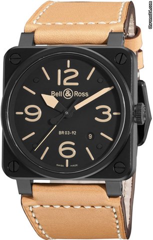 Bell & Ross BR 03 Mens watch Unisex Automatic Steel BR03-92HERITAGE
