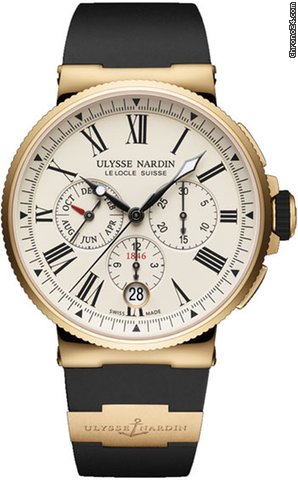 Ulysse Nardin Marine Chronograph Mens watch Unisex Automatic Rose gold 1532-150-3-40