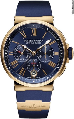 Ulysse Nardin Marine Chronograph Mens watch Unisex Automatic Rose gold 1532-150-3-43