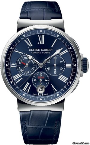 Ulysse Nardin Marine Chronograph Mens watch Unisex Automatic Steel 1533-150-43