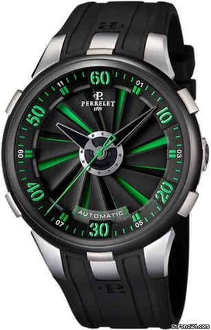 Perrelet Turbine XL Mens watch Unisex Automatic Titanium A1050.3