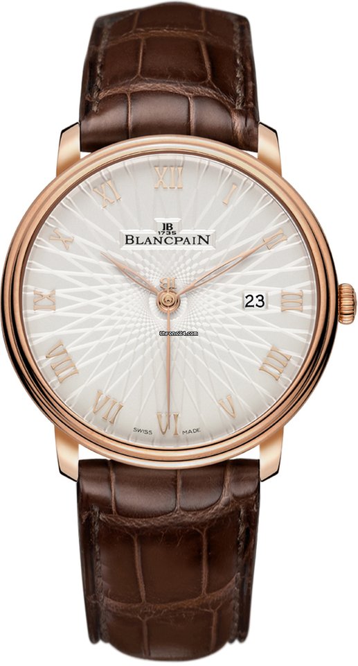Blancpain Villeret Ultra-Slim Mens watch Unisex Automatic Rose gold 6651c-3642-55a