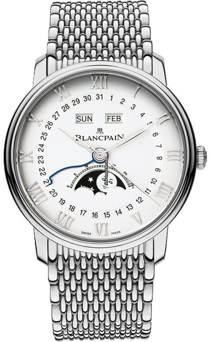 Blancpain Villeret Quantieme Complet Mens watch Unisex Automatic Steel 6654-1127-mmb