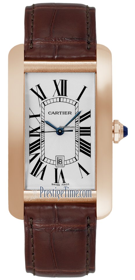 Cartier Tank Americaine Mens watch Unisex Automatic Rose gold w2609156