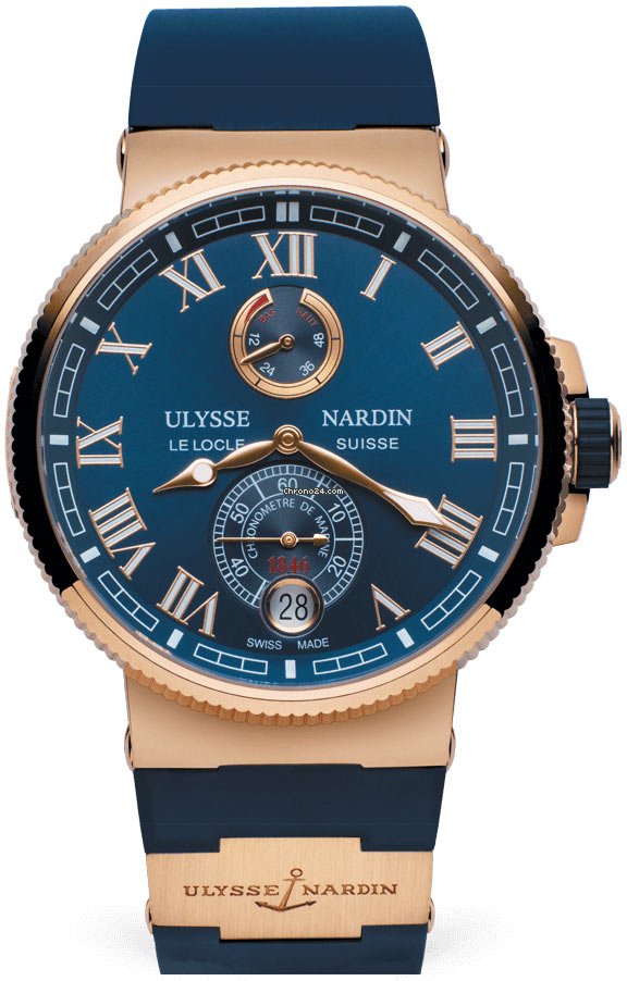 Ulysse Nardin Marine Chronometer Manufacture Mens watch Unisex Automatic Rose gold 1186-126-3 43