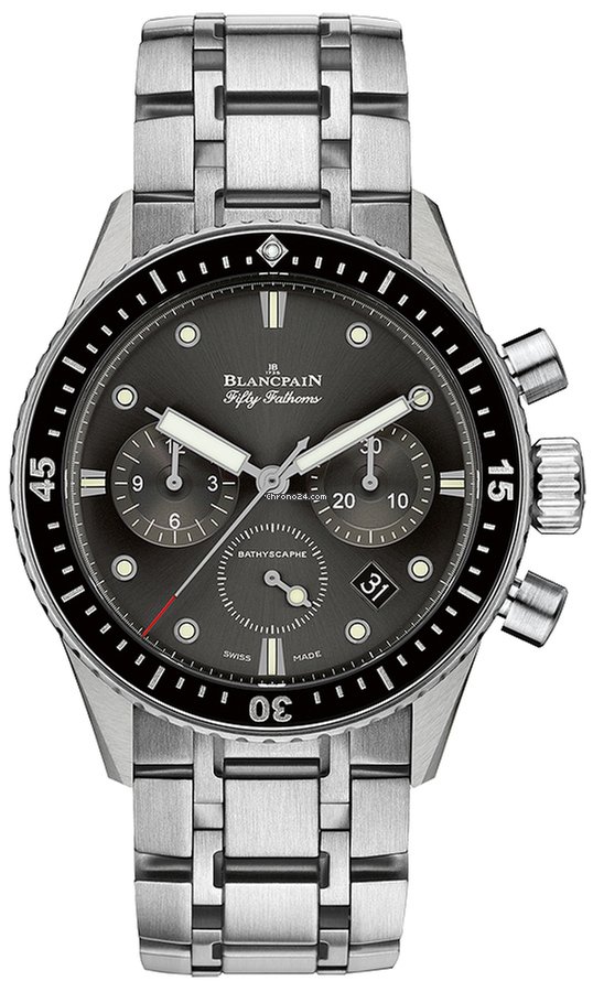 Blancpain Fifty Fathoms Bathyscaphe Mens watch Unisex Automatic Steel 5200-1110-70b