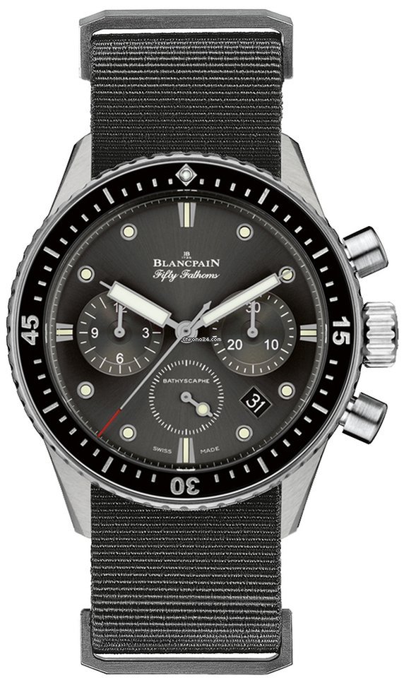 Blancpain Fifty Fathoms Bathyscaphe Mens watch Unisex Automatic Steel 5200-1110-naba