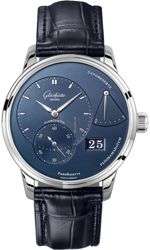 Glashtte Original PanoReserve Mens watch Unisex Manual winding Steel 1-65-01-26-12-35