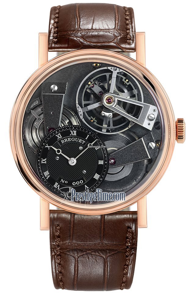 Breguet Tradition Mens watch Unisex Manual winding Rose gold 7047br g9 9zu