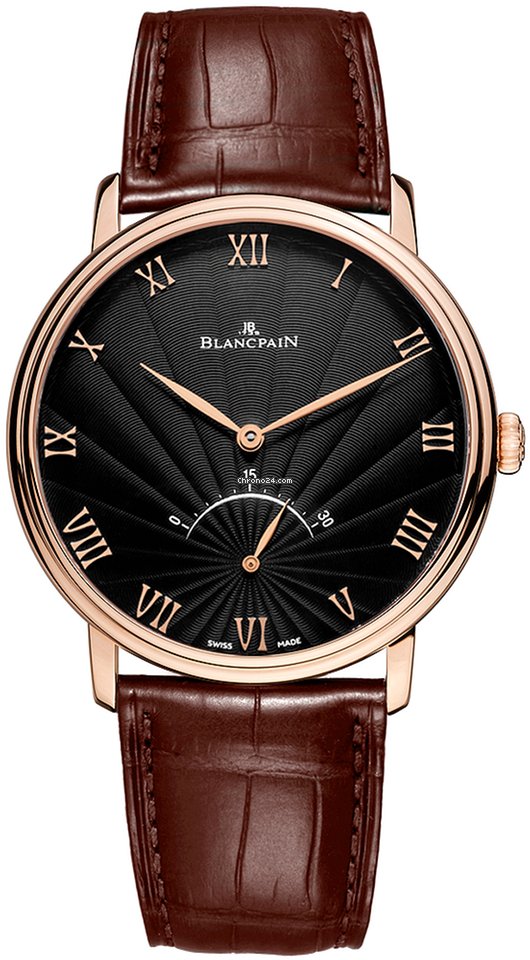 Blancpain Villeret Ultra-Slim Mens watch Unisex Automatic Rose gold 6653-3630-55b
