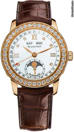 Blancpain Leman Moonphase Womens watch Automatic Rose gold 2360-2991a-55b