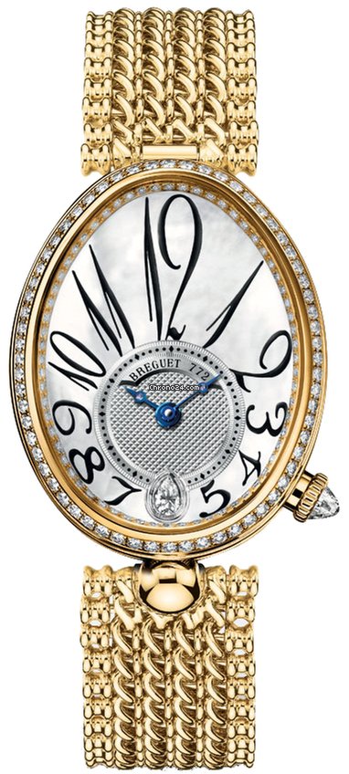 Breguet Reine de Naples Womens watch Automatic Yellow gold 8918ba 58 j20.d000