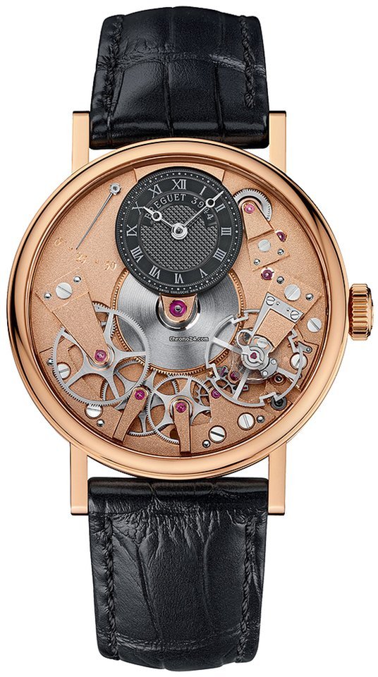 Breguet Tradition Mens watch Unisex Manual winding Rose gold 7027br r9 9v6