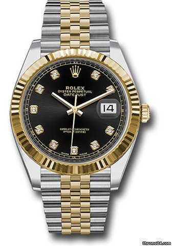 Rolex Datejust 41 Mens watch Unisex Gold Steel Automatic 126333 bkdj