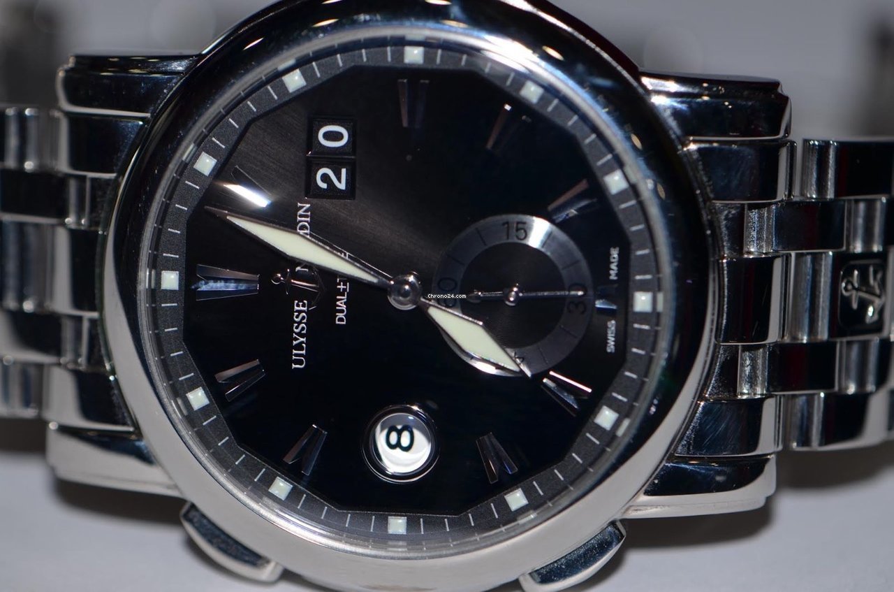 Ulysse Nardin Dual Time Mens watch Unisex Automatic Steel 243-55-7 91