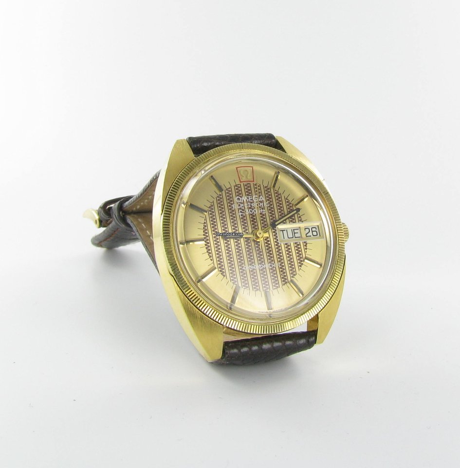 Omega Mens watch Unisex Quartz Gold Steel 1980045
