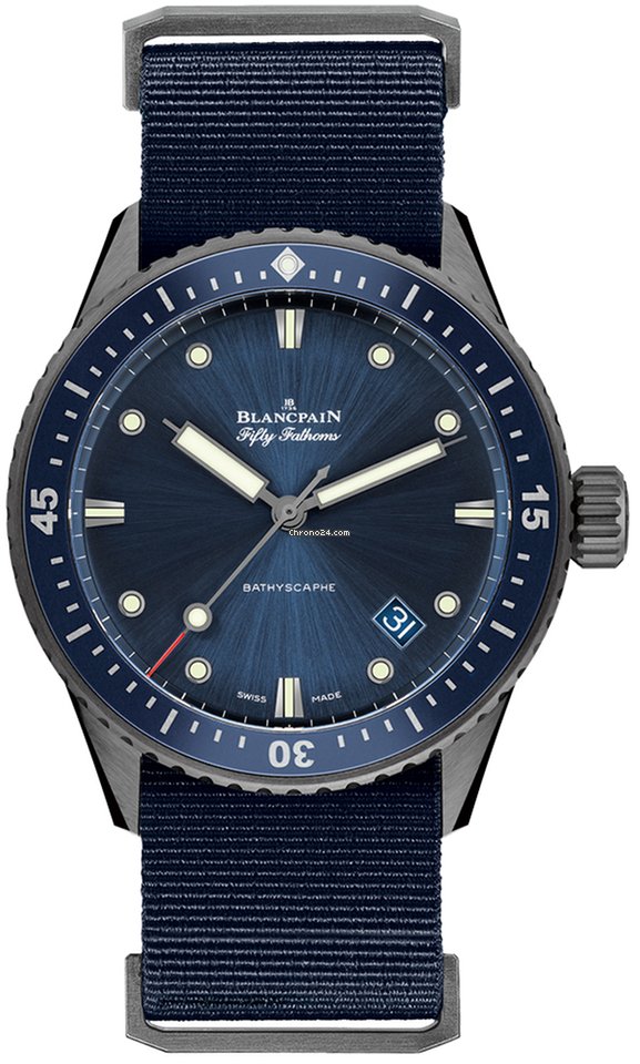 Blancpain Fifty Fathoms Bathyscaphe Mens watch Unisex Automatic Ceramic 5000-0240-naoa