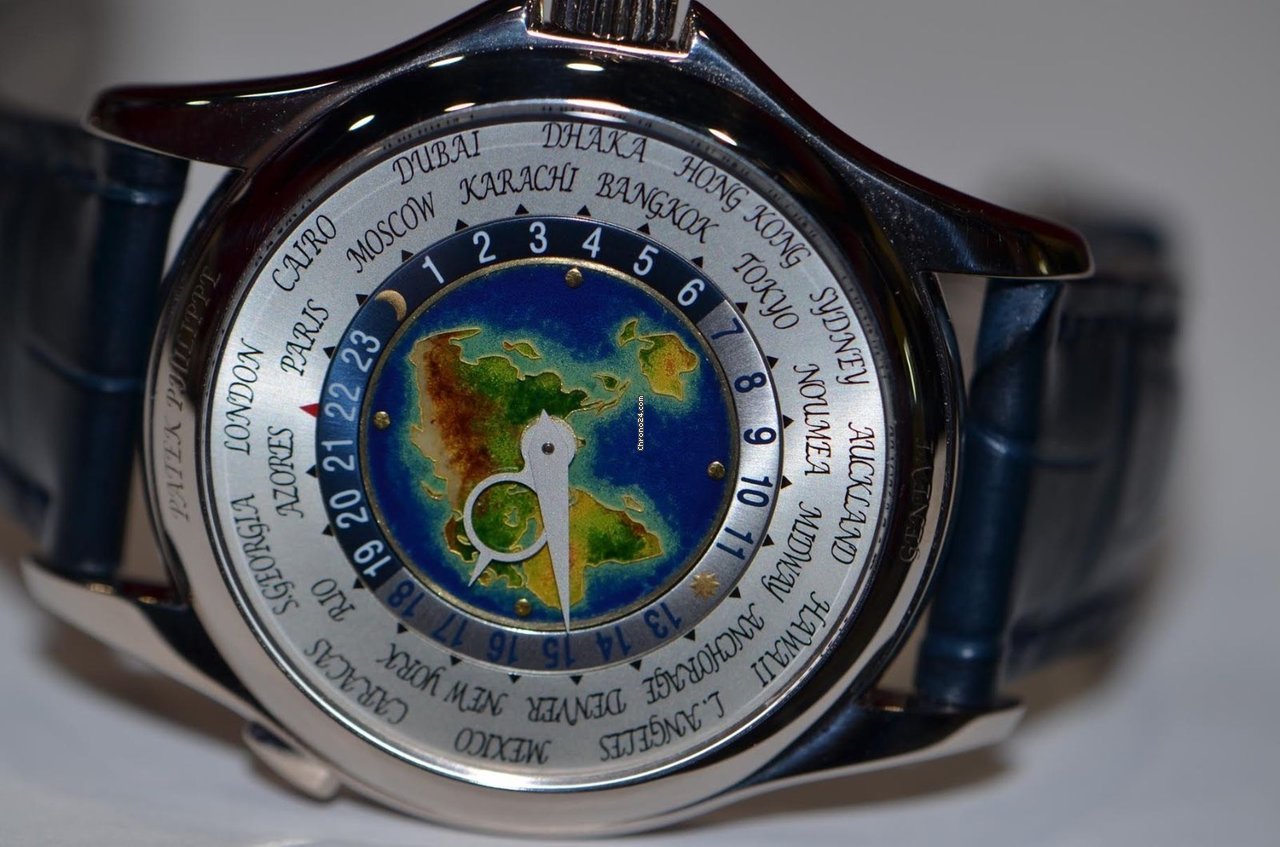 Patek Philippe World Time Mens watch Unisex Automatic White gold 5131G