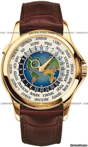Patek Philippe World Time Mens watch Unisex Automatic Yellow gold 5131J