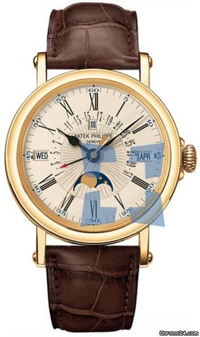 Patek Philippe Perpetual Calendar Mens watch Unisex Automatic Yellow gold 5159J