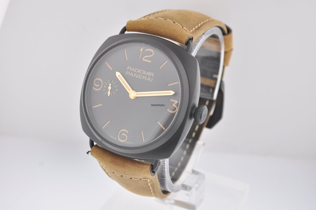 Panerai Radiomir 3 Days 47mm Mens watch Unisex Manual winding Ceramic PAM00504