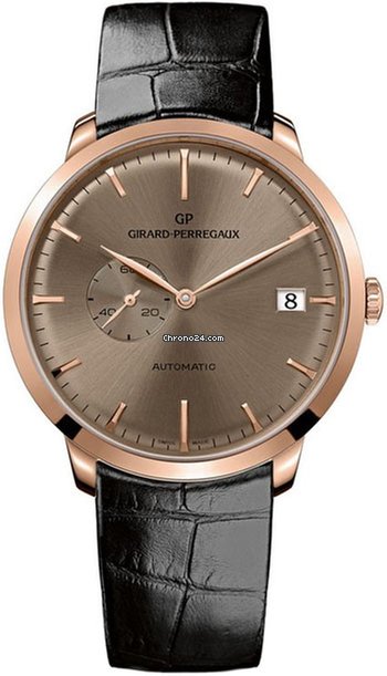 Girard Perregaux 1966 Mens watch Unisex Automatic Rose gold 49543-52-B31-BK6A