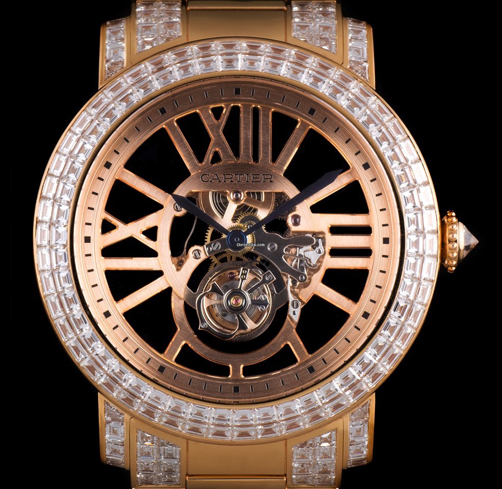 Cartier Rotonde de Cartier Mens watch Unisex Manual winding Rose gold CRHPI00507