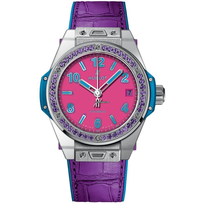 Hublot Big Bang Pop Art Womens watch Automatic Steel 465.SV.7379.LR.1205.POP16 PURPLE