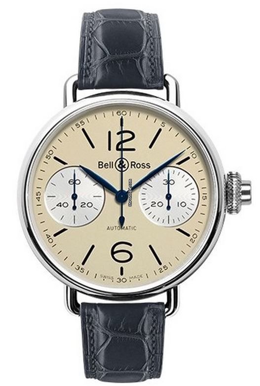 Bell & Ross Vintage Mens watch Unisex Automatic Steel BRWW1-MONO-IVO SCR