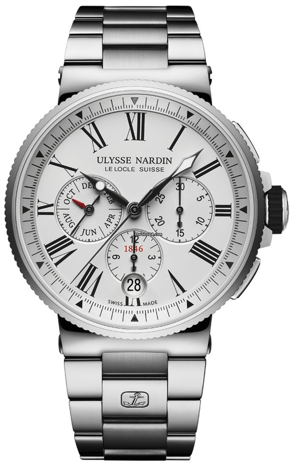 Ulysse Nardin Marine Chronograph Mens watch Unisex Automatic Steel 1533-150-7m 40
