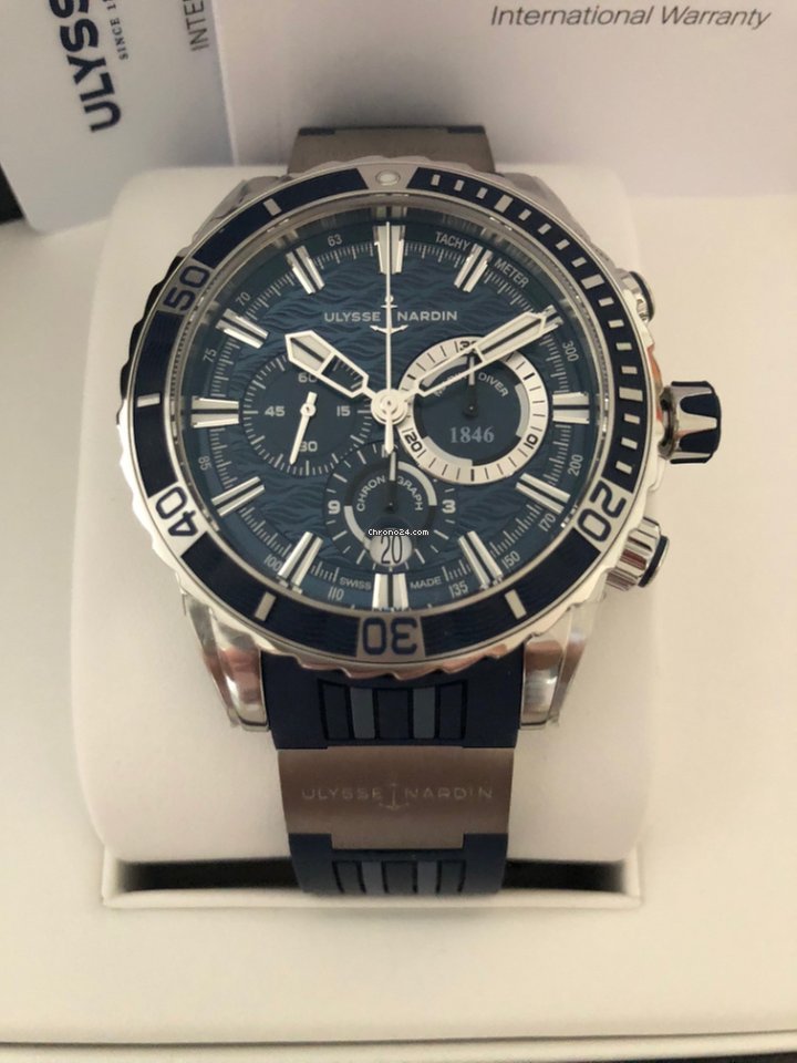 Ulysse Nardin Diver Chronograph Mens watch Unisex Automatic Steel 1503-151-3 93